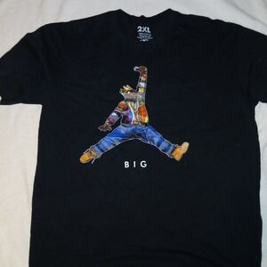 Black Graphic T-Shirt with Colorful Design